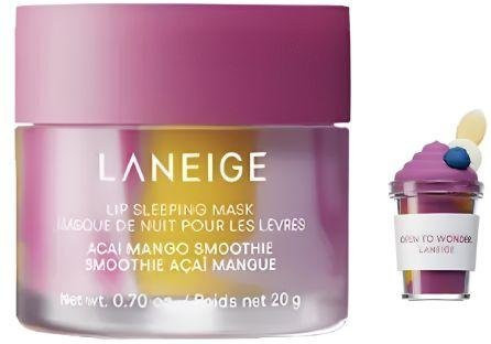 LANEIGE Lip Sleeping Mask Acai Mango Smoothie, Lippenbalsam, Trockene Haut - Bild 1