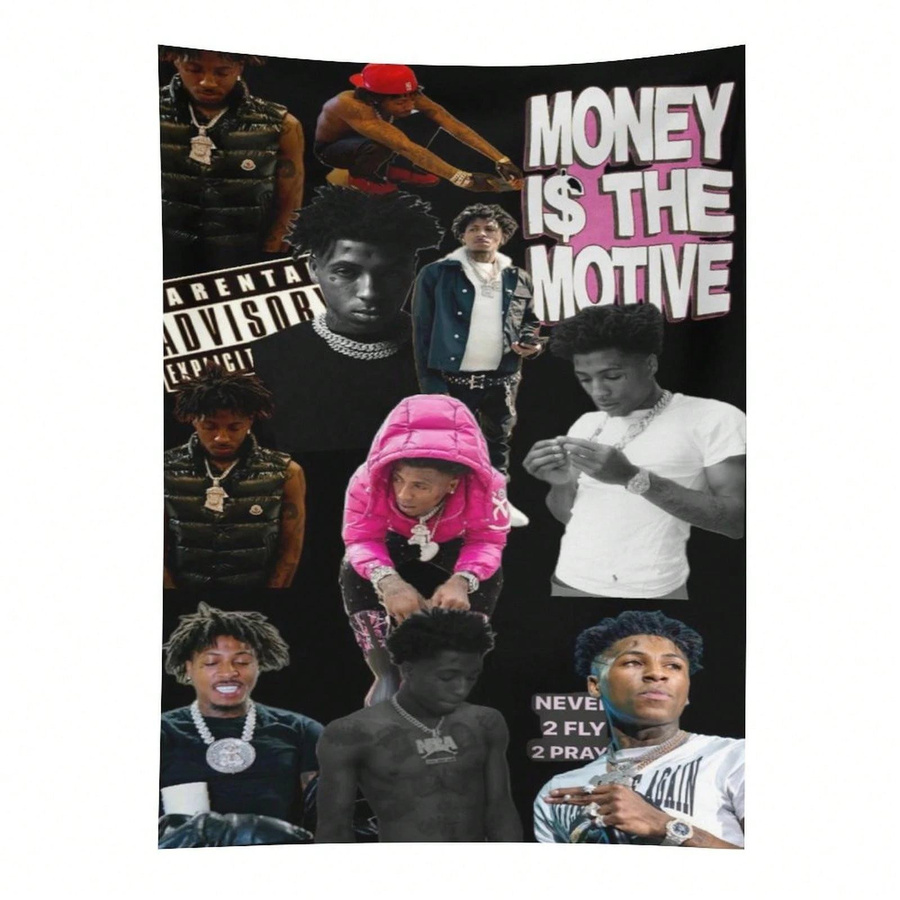 Y-Youngboy Never Broke Again Collage Wandteppich von JMG Household Supplies, Mehrfarbig, B: 40 cm, H: 60 cm - Bild 5