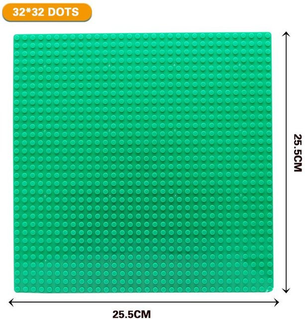Montagebausteine Grundplatten, Stadt, Kunststoff, grün, ab 6 Jahren - Bild 1