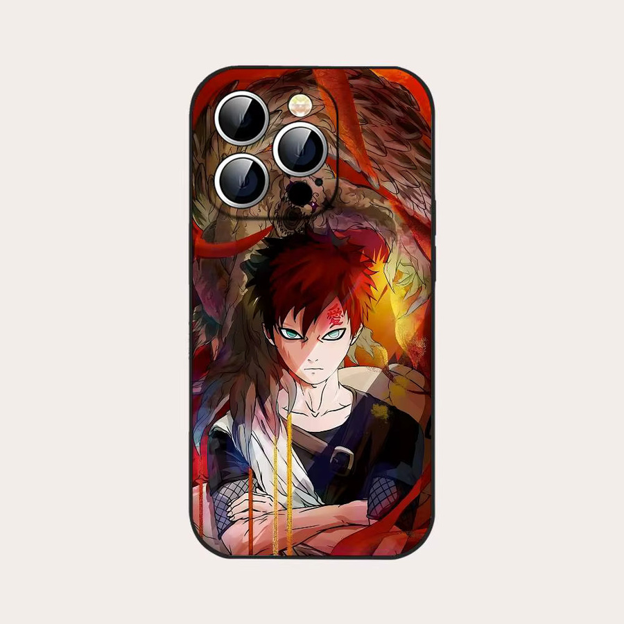 Stoßfeste Handyhülle Naruto Gaara in Schwarz für iPhone 11 bis iPhone 17 Pro Max und weitere Modelle - Bild 7