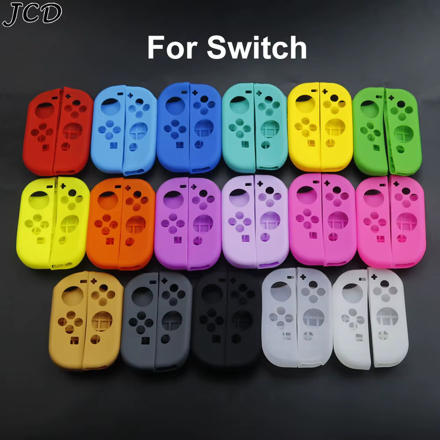 JCD Silikon Schutzhülle für Nintendo Switch und Nintendo Switch OLED Joy-Con Controller, Rot, Links und Rechts - Bild 2