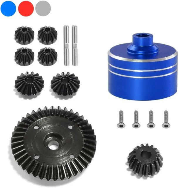 Tamiya Metall-Differenzialgehäuse und Stahl-Differenzialgetriebesatz, Zubehör - Bild 1