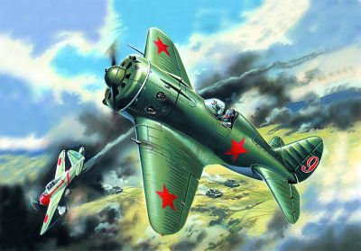 ICM I-16 Type 18, WWII Soviet Fighter, Fahrzeuge, Grün - Bild 1