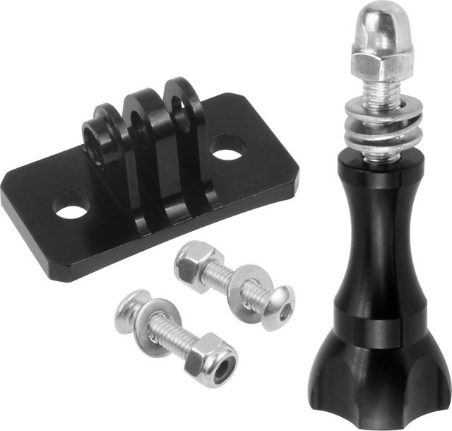 Helmkamera-Festmontage-Adapter für GoPro, Insta360 und OSMO Action Pocket 3 in Schwarz - Bild 1