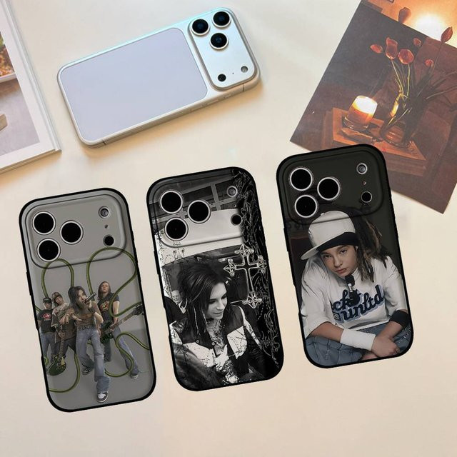 Schwarze Tokio Hotel Band Cool T-Tokio Handyhülle für Apple iPhone kompatibel mit iPhone 17 16 15 14 13 12 11 Pro Max Mini XR XS Plus - Bild 1