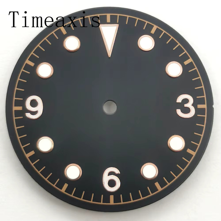 Timeaxis Zifferblatt, 30,5 mm, Schwarzbraun, Unisex - Bild 2