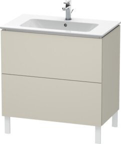 Duravit L-Cube Waschtischunterschrank stehend, Farbe Beige matt, B/T/H: 82 x 48,1 x 70,4 cm - Bild 1
