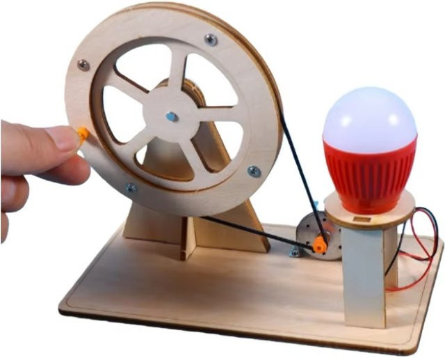 Meade Wissenschaftliches Experiment, handgekurbelter Generator, Holz, Bunt / Mehrfarbig - Bild 1