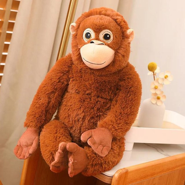 Kawaii Roter Affe Gorilla Plüschtier, 60cm, ab 14 Jahren - Bild 1