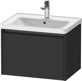 Duravit Waschtischunterschrank Ketho.2 in Graphit Matt, wandhängend mit 1 Auszug, B: 63,4 cm, T: 45,5 cm, H: 44,0 cm - Bild 1