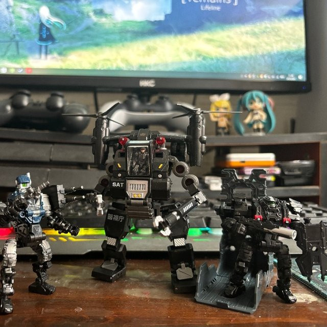 Mft Diaclone Lost Planet Power Armor Da Figure Pack Ms Tiger Marine Sat White Shark Action Figure - Bild 1