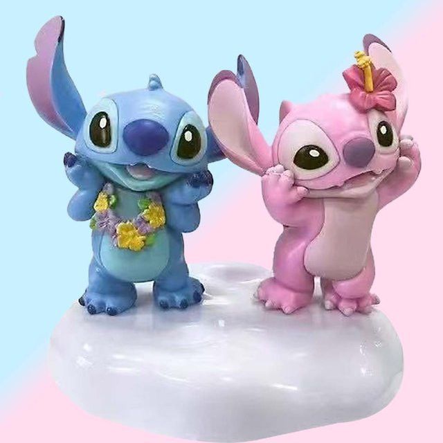 Bandai Stitch Engel Figur als Desktop Ornament in Multicolor - Bild 1