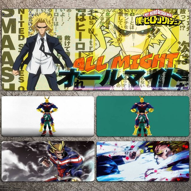 LockEdge Gaming-Mauspad All Might My Hero Academia Japanisches Anime Design, groß und verdickt, Multicolor - Bild 1