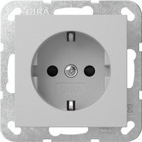 Gira Steckdose mit Schutzkontakt Typ F, 16 Ampere, 250 Volt, in Weiß oder Grau - Bild 1