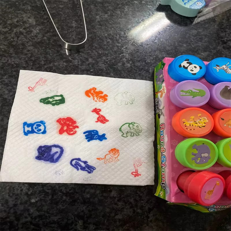 Meade Selbststempel Set für Kinder mit 10 sortierten Motiven in Multicolour zum Basteln und Dekorieren - Bild 3