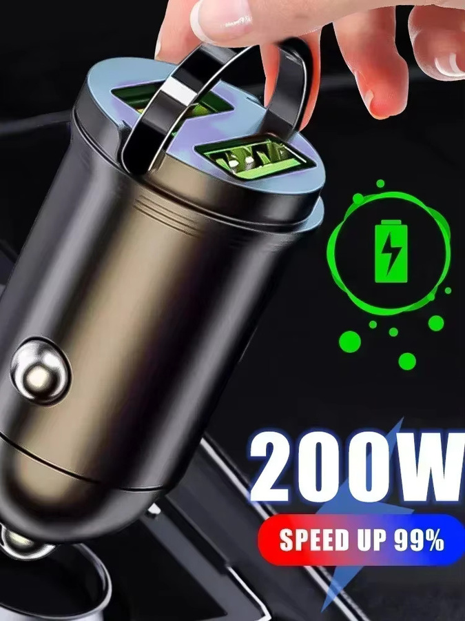 Mini Auto Ladegerät mit QC3.0 und PD Schnellladefunktion für USB Typ C, 100W für Xiaomi, Samsung, Huawei und iPhone - Bild 6