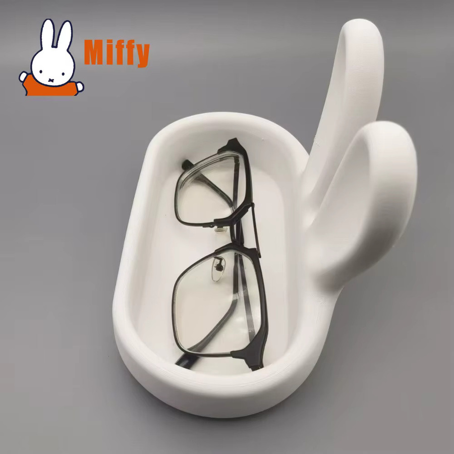 Miffy Brillenhalter als niedlicher Hasen-Brillenständer und Schreibtisch-Organizer in Weiß - Bild 2
