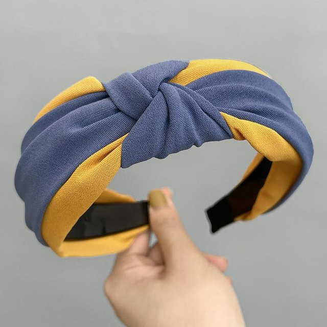 Stirnband Patchwork, grau, Damen, Mädchen - Bild 1