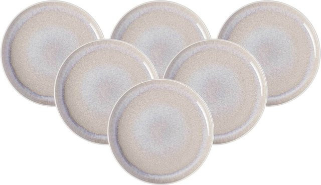 Villeroy & Boch like. Speiseteller Perlemor Sand aus Porzellan 6er Set Durchmesser: 27,1 cm - Bild 1