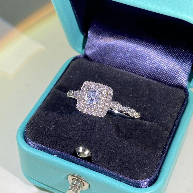 YIRAN Jewelry Diamantring, 925 Silber, Damen - Bild 1