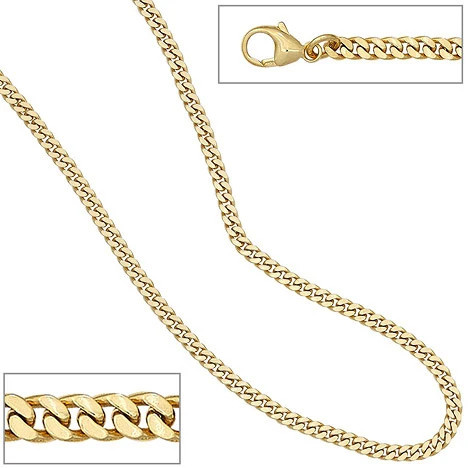 Colfem Panzerarmband 333 Gelbgold massiv, 21 cm, Unisex - Bild 1