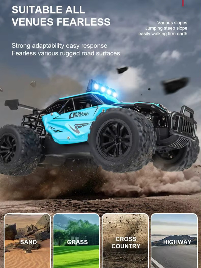 JJRC RC-Geländefahrzeug, Allradantrieb, aus Metall, Blau - Bild 3