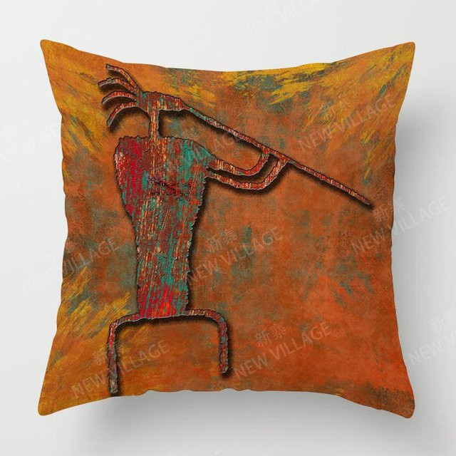 JMG Clothing Kissenbezug Modern Floral Orange aus Polyester, B/H: 40 x 40 cm - Bild 1
