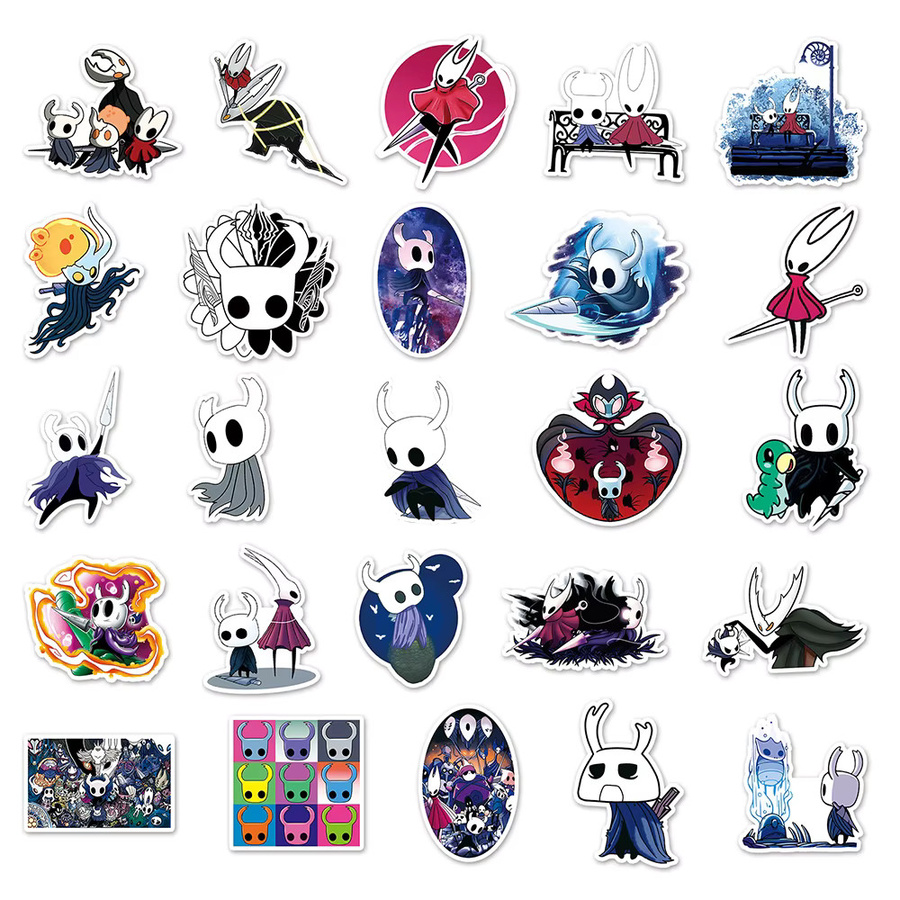 Bandai Hollow Knight Spiel-Aufkleber, 10/30/50 Stück, wasserfest - Bild 4