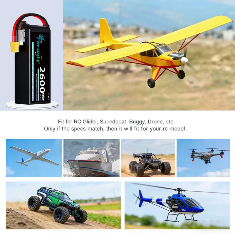 TERANTY 4S Lipo-Akku 14,8V 2600mAh 50C/100C Softcase mit T XT60 Stecker, 2-teiliges Set - Bild 5