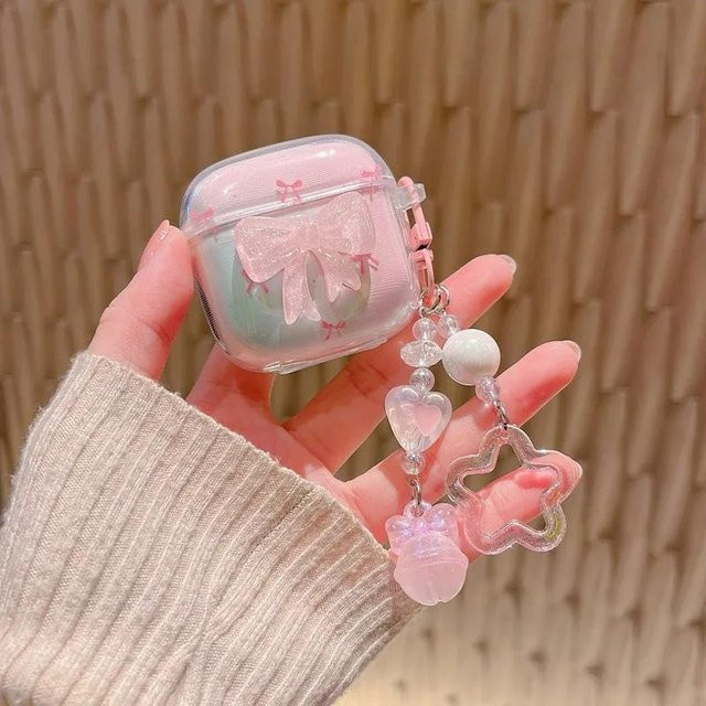 Huawei FreeClip 2 Schutzhülle mit Cartoon Kirschschale in Pink - Bild 1
