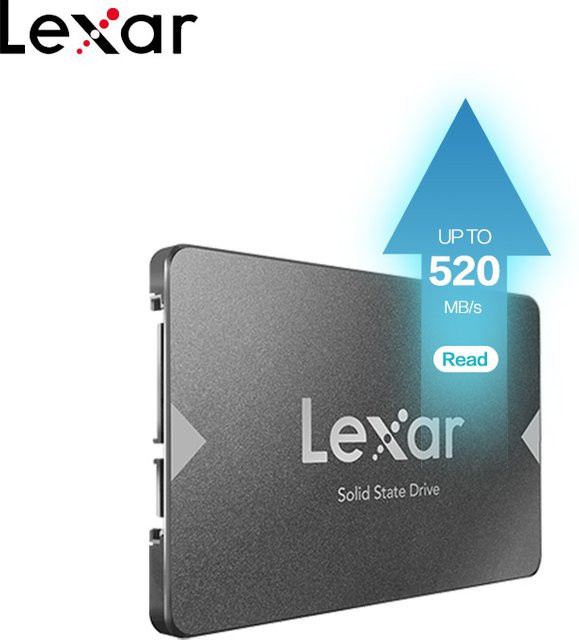 Lexar NS100 SSD Internes Solid-State-Laufwerk SATA III 2,5-Zoll mit 1 TB Kapazität - Bild 1
