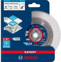 Bosch EXPERT HardCeramic X-LOCK Diamanttrennscheibe für Winkelschleifer, Durchmesser: 85 mm, Bohrung: 22,23 mm, Dicke: 1,6 mm, Nutenstärke: 7 mm - Bild 2
