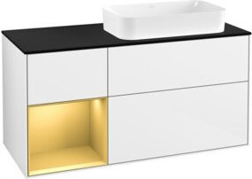V&B Waschtischunterschrank Finion in Weiß Lack, B/T: 120 x 60 cm - Bild 1