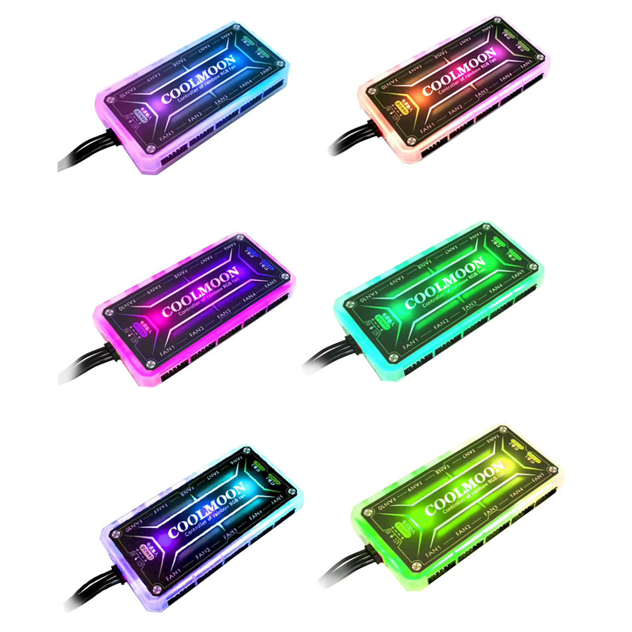 COOLMOON RGB Controller DC12V 5A mit Fernbedienung für PC Gehäuse Lüfter und Chassis Kühlung - Bild 4
