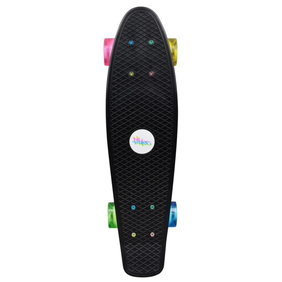 Muuwmi Skateboard Fun Neon LED-Leuchtrollen Deck Rutschfest mit ABEC5 PU-Rollen - Bild 2
