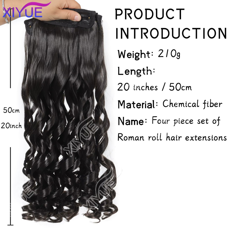 XIYUE Haarverlängerung Roman-Roll, schwarz, Ombre, Damen - Bild 2