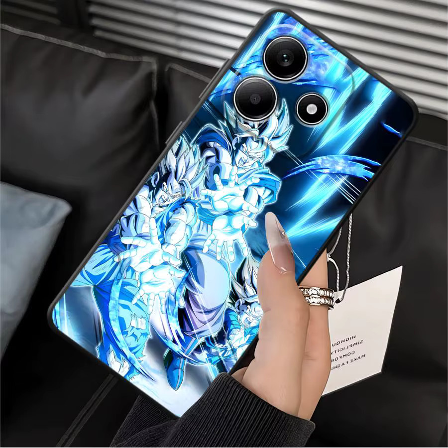 Dragon Ball Goku Handyhülle für Xiaomi Redmi Note 13 14 Pro Plus 10S 9 10 11 12 Pro 9S 7 8 12S 11S in Schwarz - Bild 4