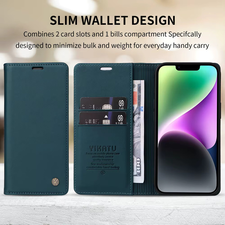 Magnetische Leder-Brieftaschenhülle mit Klappverschluss für Xiaomi 11 12 13 14 15 Pro Max Ultra in Schwarz - Bild 3
