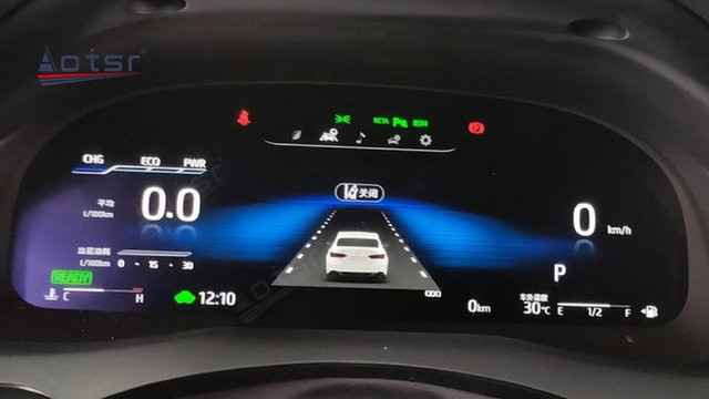 ZWNAV Digitales 12,3 Zoll Auto-Cockpit Multimedia-Player für Toyota Camry 2017-2023 in Schwarz - Bild 1