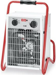 Helios Raumheizlüfter STH 3 mit Thermostat in Weiß, Rot oder Grau - Bild 1