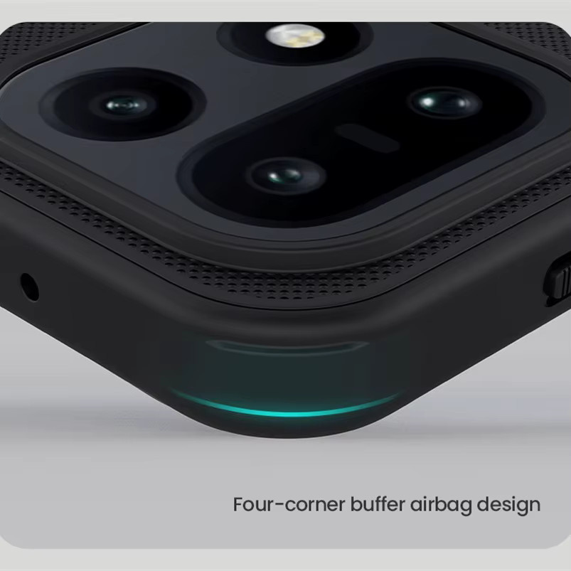 Nillkin Frosted Shield Pro Schutzhülle für OnePlus 15 in Schwarz und Transparent, stoßfeste Hartschale mit weichen Kanten - Bild 3