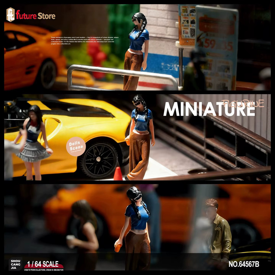 MAK Miniaturfiguren Fashion Girl Boy, 1:64, Einzelfigur, Bunt / Mehrfarbig - Bild 2