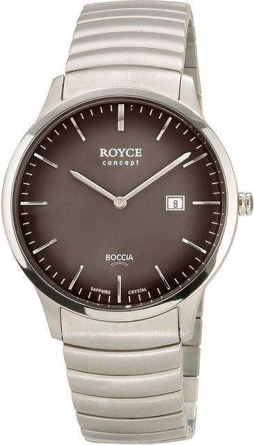 Boccia Herrenuhr, Quarz, Titan, 40 mm, Grau, 3 ATM - Bild 1