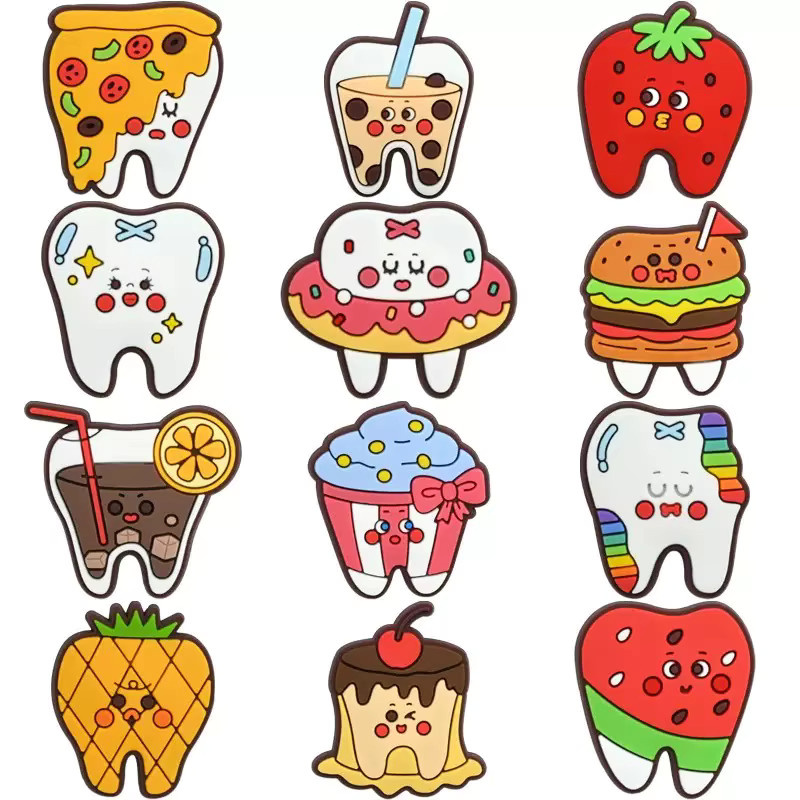 Happye&TiTi Schuh-Charms, Hamburger, Pizza, Erdbeere, Cupcake, Kinder - Bild 2