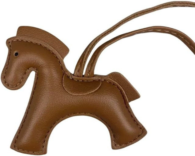 Taschenanhänger PU-Leder, Kriegspferd Hengst, Unisex - Bild 1