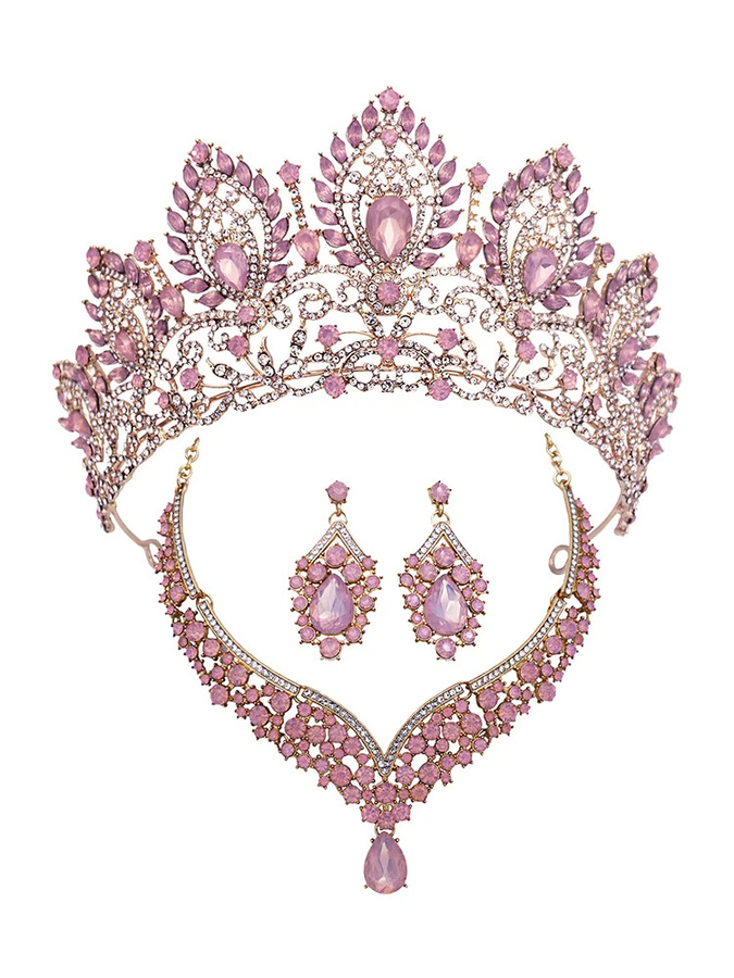 Cenmon Schmuck-Set, Kristall, Bunt, Damen, Hochzeit - Bild 2