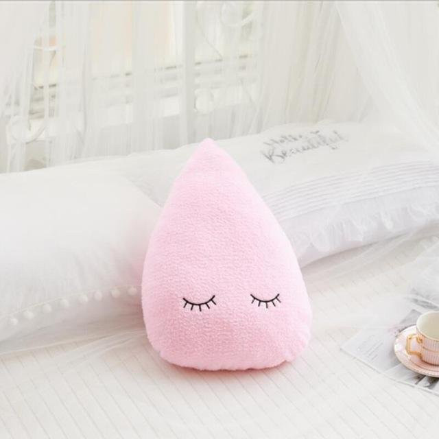 Yiran toy Plüsch Kissen Wolke Mond Sterne und Regentropfen in Rosa und Bunt für Kinder und Babys - Bild 1