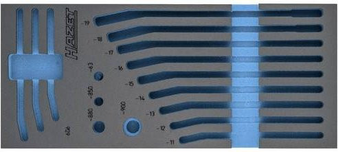 Hazet 2K-Weichschaum-Einlage 163-515L in Schwarz, B: 39,2 cm, T: 17,2 cm - Bild 1