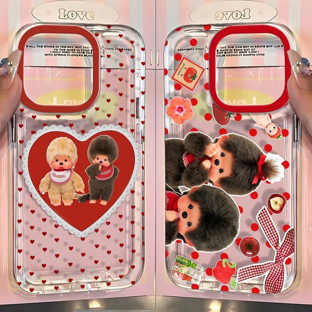 Monchhichi Handyhülle mit transparenter Rückseite für Apple iPhone Modelle - Bild 1