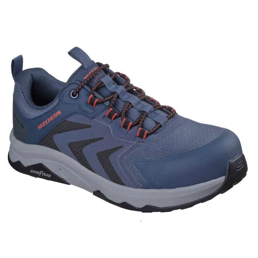 Skechers Sicherheitsschuhe Speed-Flex Trekker S3 in Dunkelblau und Grau, Größe 46 - Bild 2